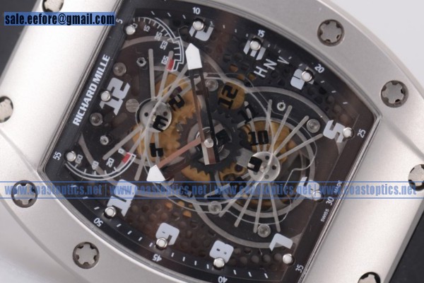 1:1 Replica Richard Mille RM 022 Tourbillon Aerodyne Double Time Zone Watch Steel - 1:1